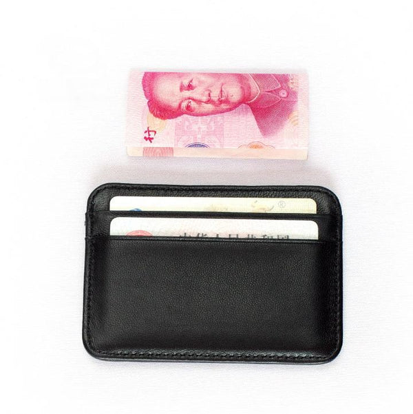 Sheepskin Genuine Leather Card Holder Credit Card Holder Card Case Organizer Mini Men Wallets