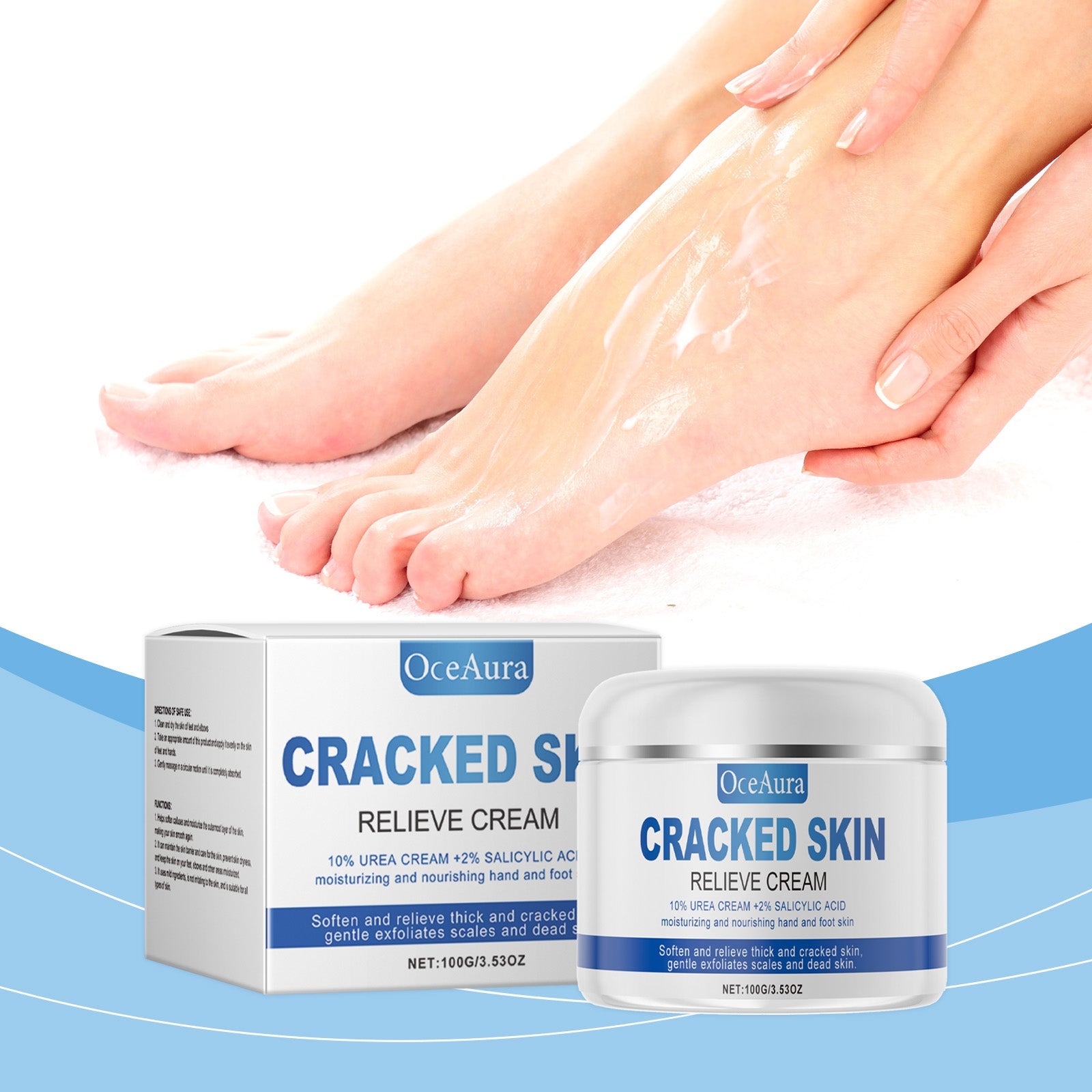 Hand And Foot Care Moisturizer Moisturizes Elbows, Heel Massage, Foot Care And Skin Care Foot Care Cream
