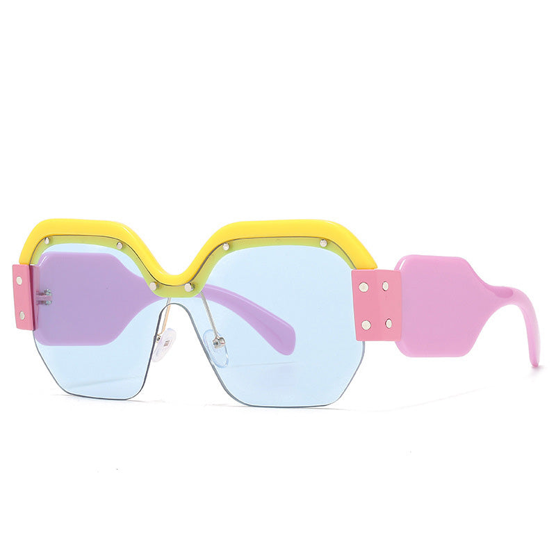 New Ladies Sunglasses SMU09S Personality Large Frame Sunglasses One Piece Sunglasses