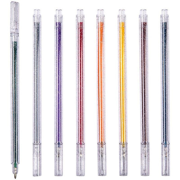 Drawing Doodling Scrapbook Journaling fluorescent Sparkle Gel Pen Neon Glitter Pens Fine Tip Art Markers Glittering Pen Set