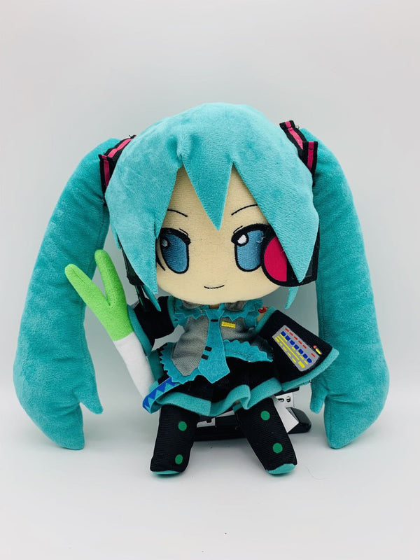 30cm Large Standing Green Holding Onion Sound Miku Plush Doll Toy Doll
