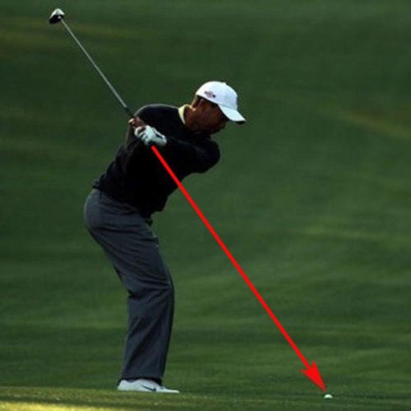 Golf swing training aid: swing plane corrector, posture indicator, indoor laser practice tool.