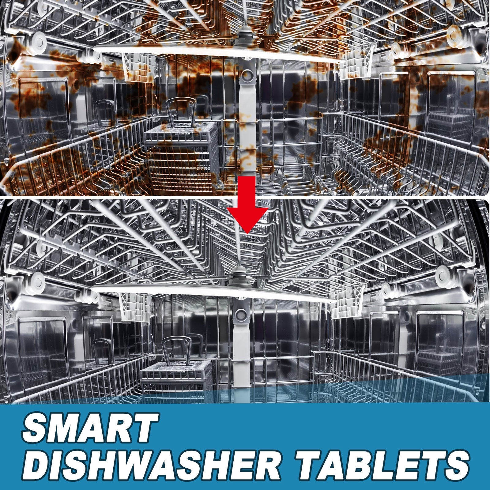 Dishwasher Dirt Remover Sheet, Clean Heavy Oil And Water Stains Odor Kitchen And Bath Home Dishwasher Cleaning Sheet