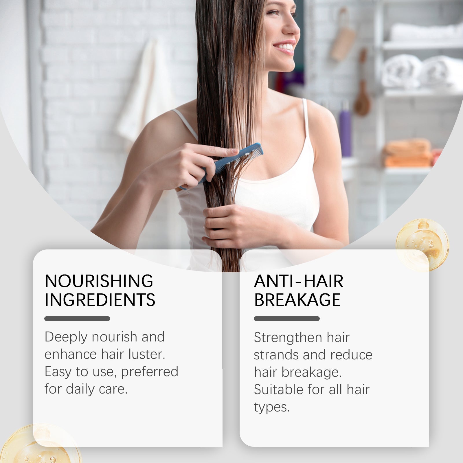 Hair Care Oil Rosemary Gentle Moisturizing Hair Care Soft Nourishing Hydrating Hair Care Essential Oil