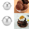 6pcs/pack Bath Bombs Metal Aluminum Alloy Bath Bomb Mold 3D Ball Sphere Shape DIY Bathing Tool - 5.5cm
