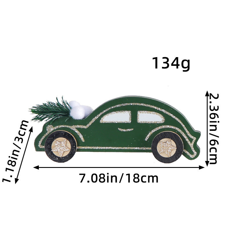 Christmas decoration small ornament fashionable dark green car ornament