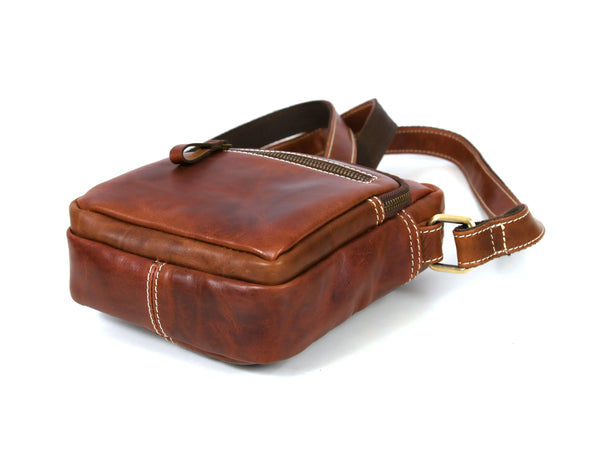 Leather Flight Crossbody Bag - Gifts for You 'n Me
