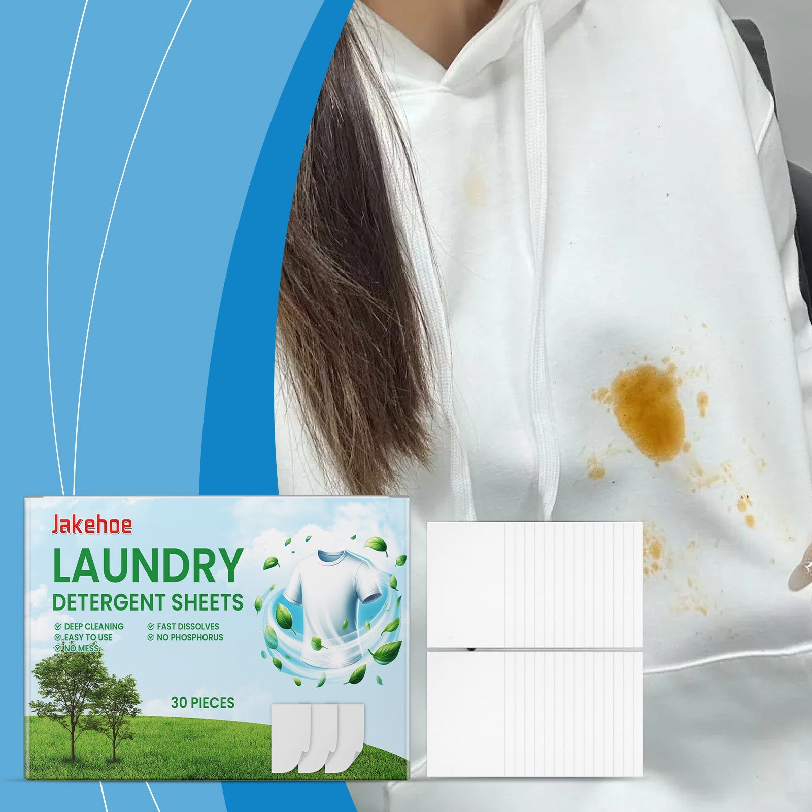 Laundry Tablets For Laundry Cleaning And Stain Removal Convenient Home Care Fabric Long-Lasting Fragrance Laundry Tablets