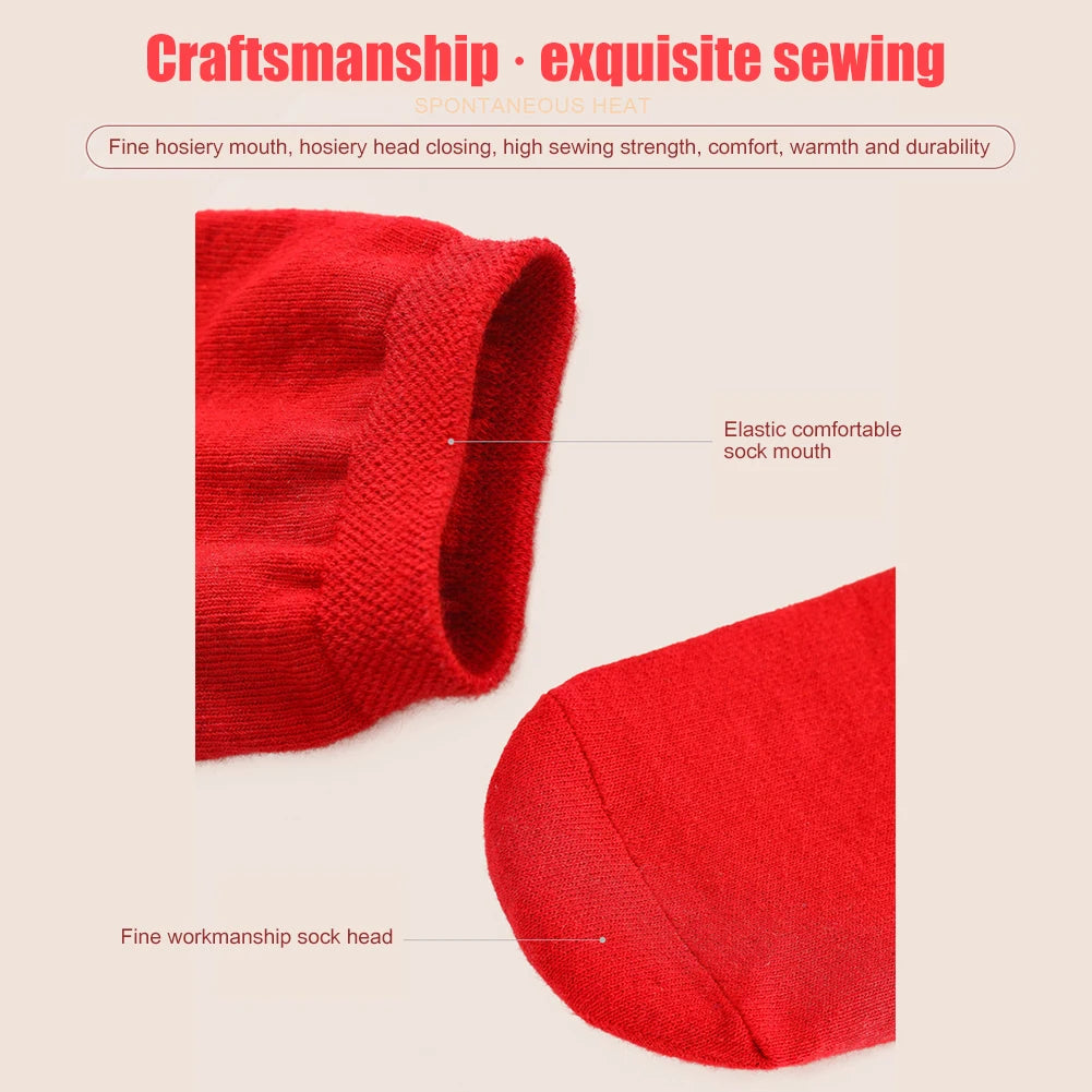 Hot socks health socks moxibustion fever Tomalin thick tube warm foot socks hot moxibustion cold proof socks mugwort