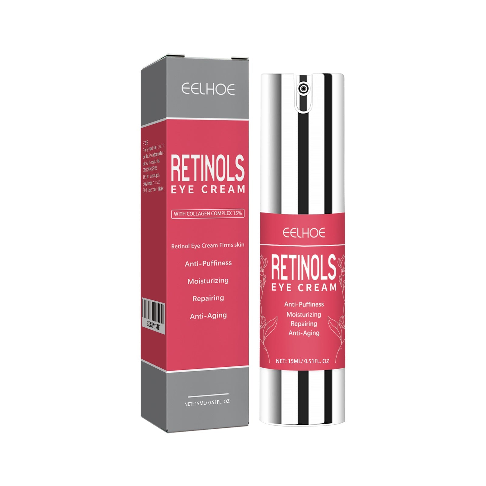 Retinol Eye Cream, Eye Skin Moisturizing Treatment Fade Fine Lines Dark Circles Elastic Firming Eye Cream