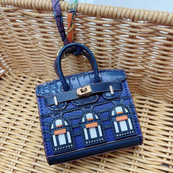 Small house bag mini window pendant headphone bag lipstick car key backpack backpack decoration