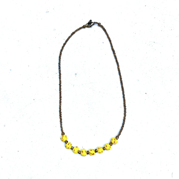 Antique Ceramic Necklace