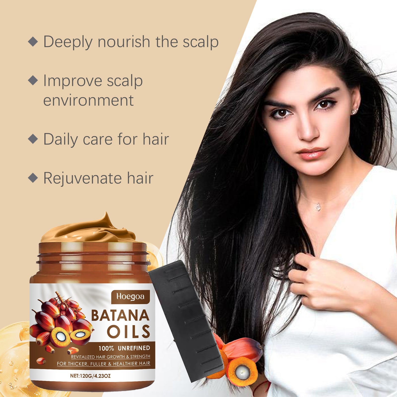 Batana Oil Hair Care Cream Hair Care Improves Hair Quality Nourishes Scalp Batana Oil Hair Mask