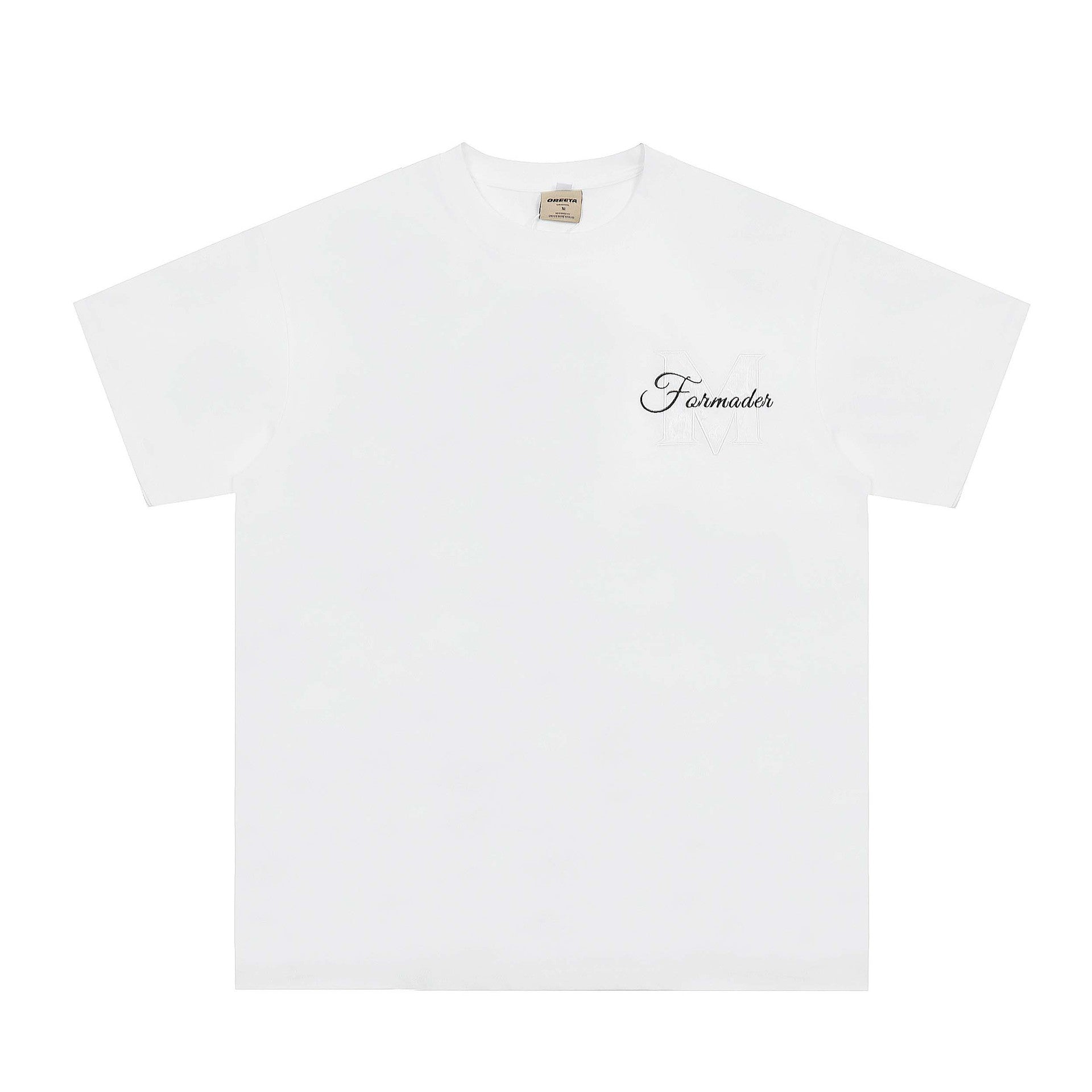 Niche High Street Floral Letter Print Short Sleeve T-Shirt INS Trendy American Summer Men's Casual Crew Neck Half Sleeve