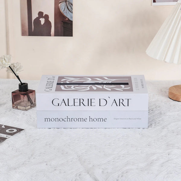 Book Style Tissue Box Napkin Holder Case Paper Box Container Fashion Hotel Storage Box Home Table Decoration Ornaments