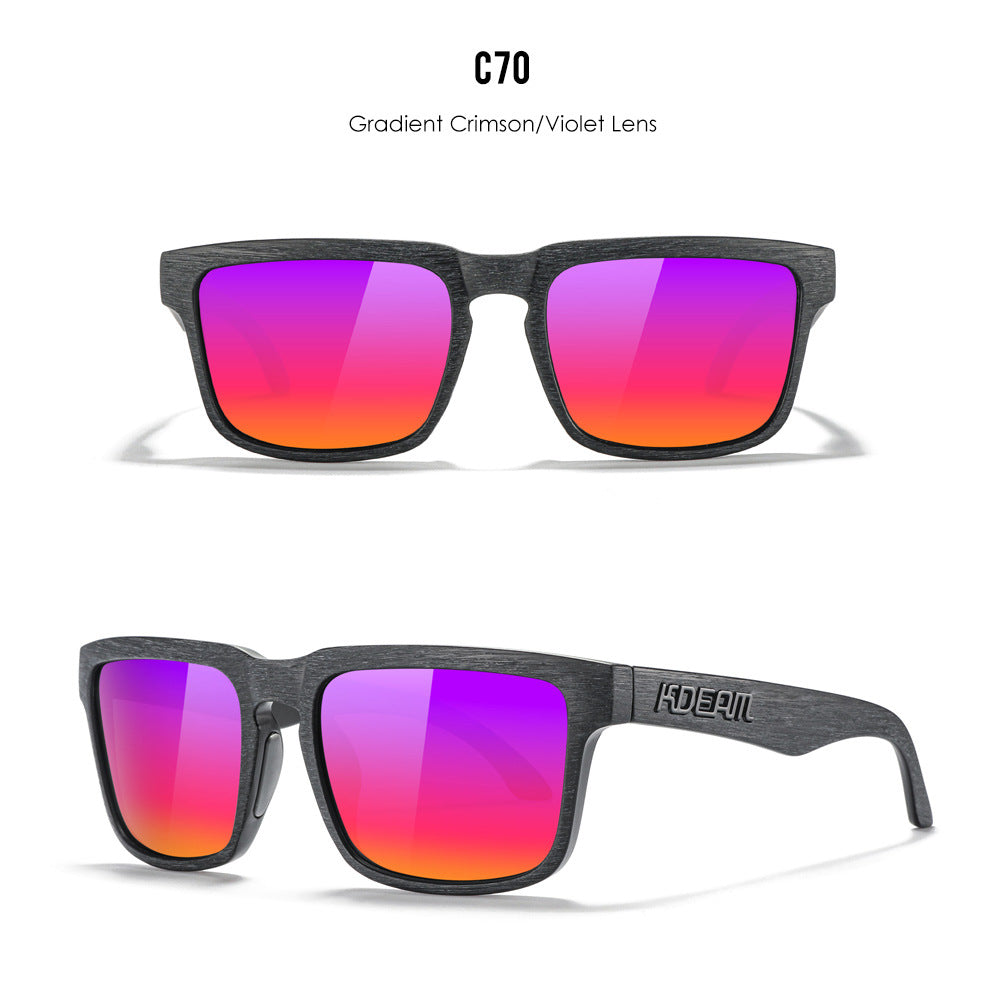 Classic polarized sunglasses for men and women ultra light driving glasses colorful real film sunglasses