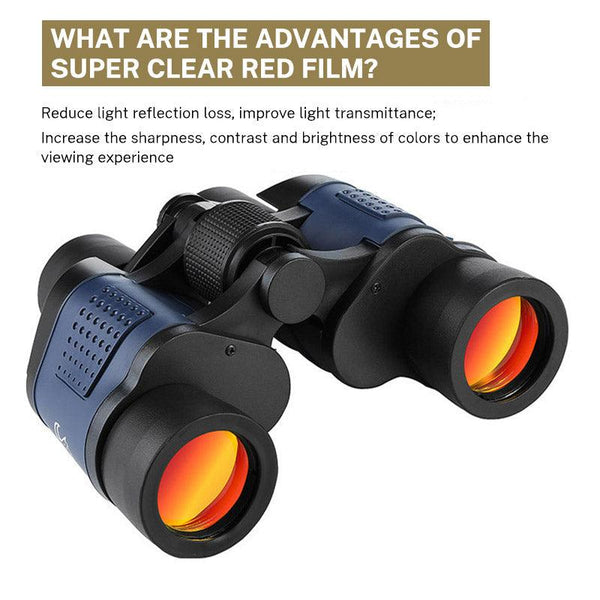 60x60 Telescope High magnification low light night vision red film outdoor Golden Eagle Telescope with label