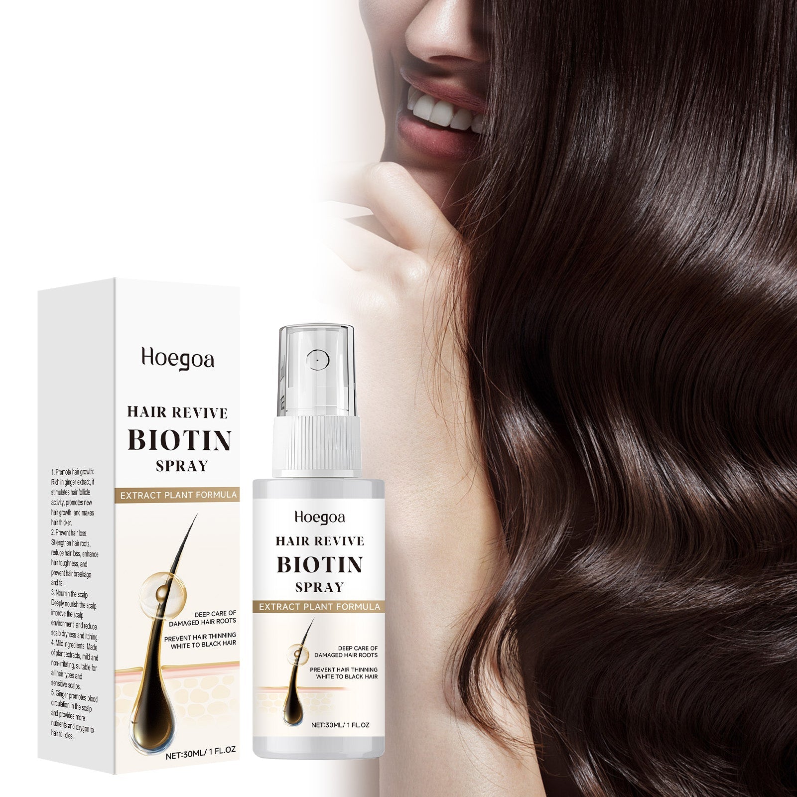 Hair Care Spray Herbal Ingredients Gently Nourishes Hair, Softens And Brightens Hair Care Spray