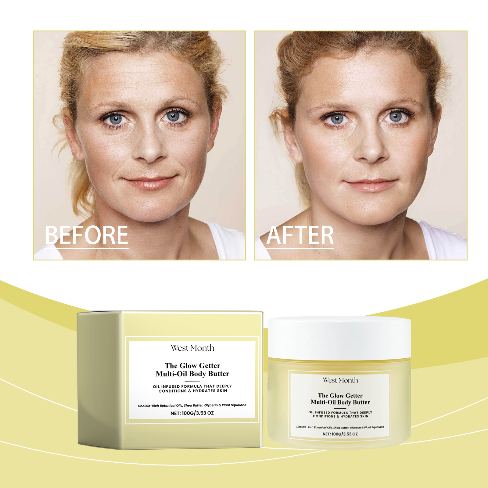 Moisturizing And Firming Body Moisturizer, Skin Massage And Moisturizing Care And Moisturizing And Firming Beauty