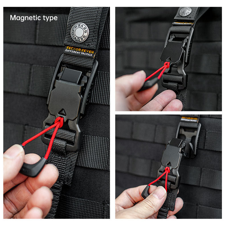 Func. tool rope, equip. tools, phone anti-loss hooks, bag & pant dec. ropes