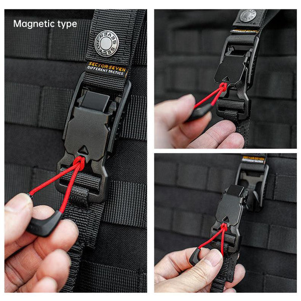Func. tool rope, equip. tools, phone anti-loss hooks, bag & pant dec. ropes
