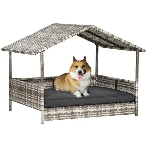 The Rattan Dog House Outdoor With Canopy Ameraeon