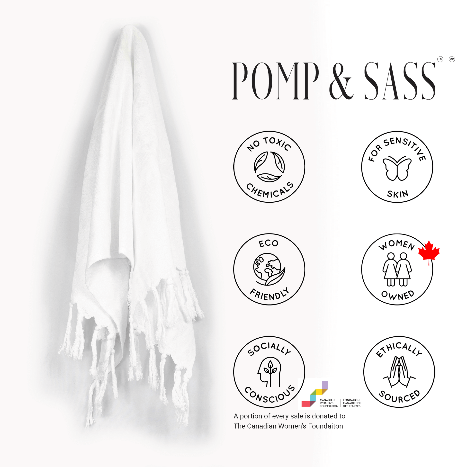 Turkish Towel | Hand Towel | White