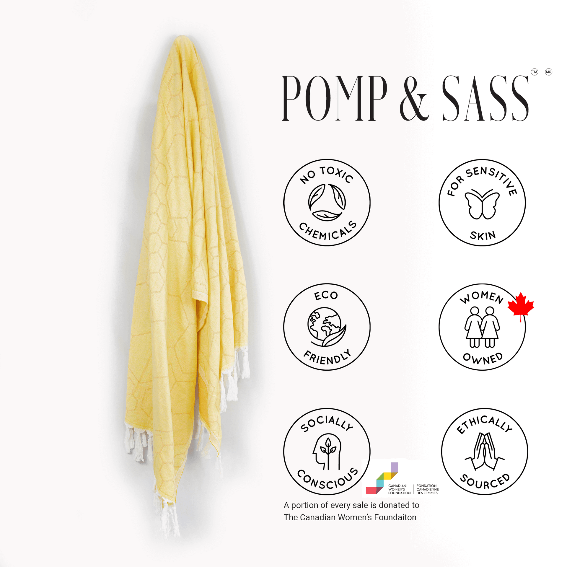 Turkish Towel | Hand Towel | Yellow + Orange