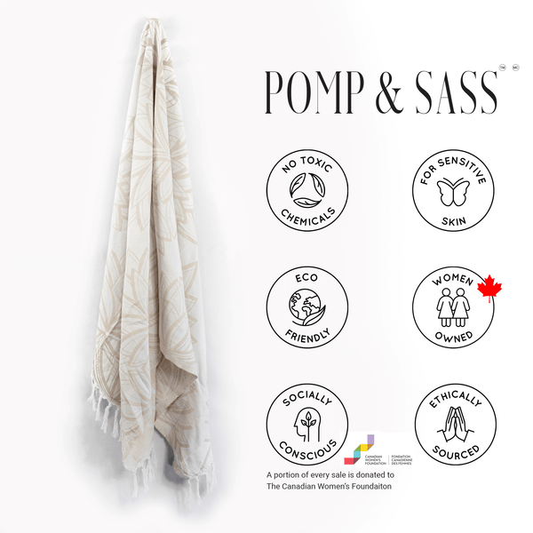 Turkish Towel | Body Towel | Oat + White