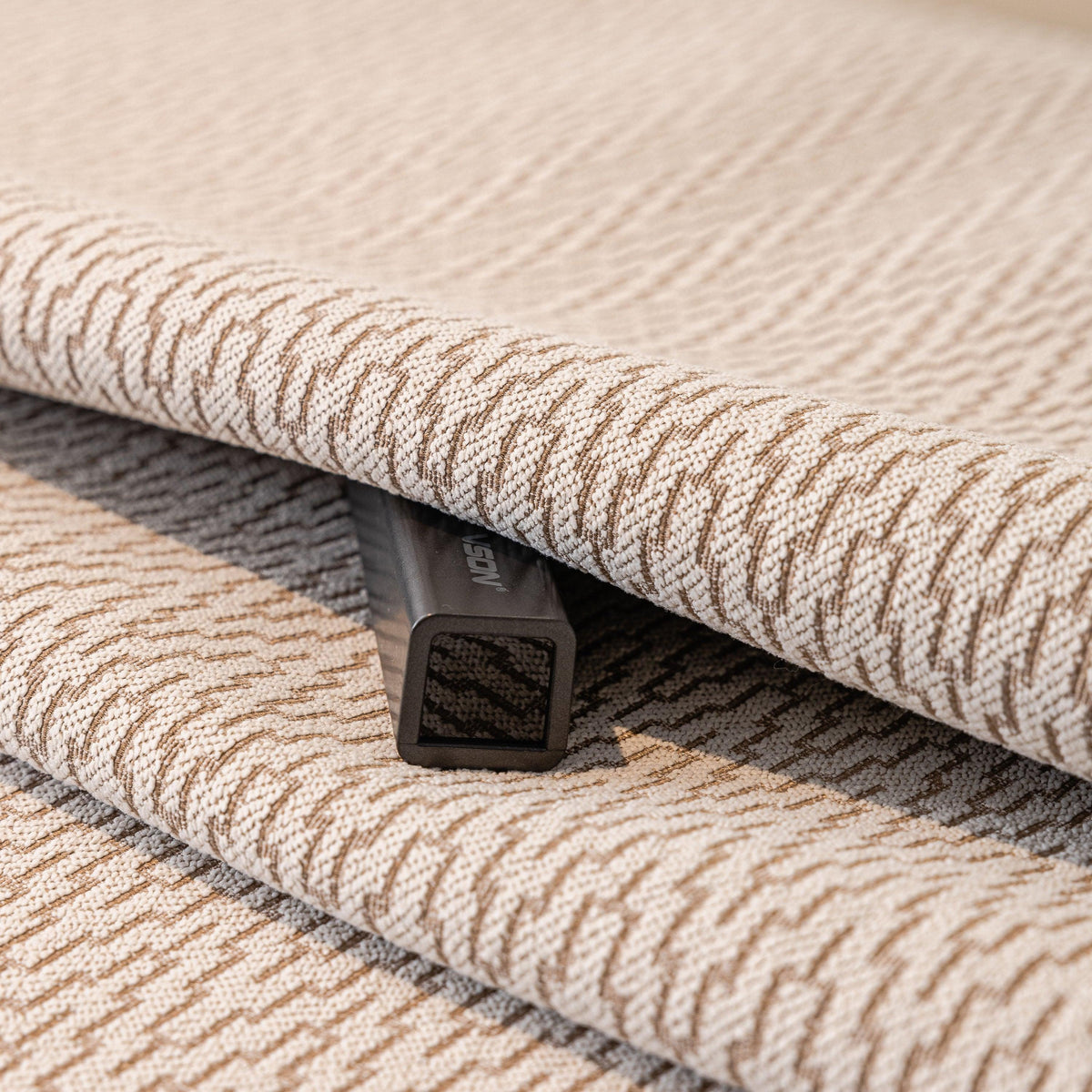 Non-Slip Couch Cover with Gold Trim, Sofa Slipcover for Sectional & Loveseat