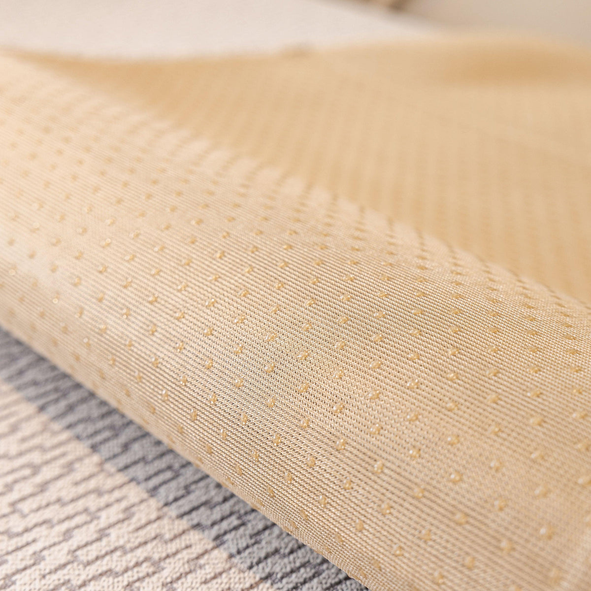 Non-Slip Couch Cover with Gold Trim, Sofa Slipcover for Sectional & Loveseat