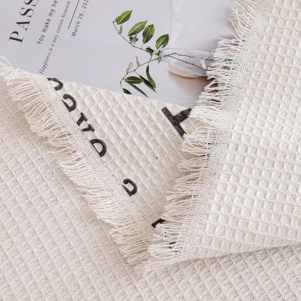 Chenille Sofa Cover Throw, Smile Couch Cover Blanket Throws for Couches, Soft Sofa Towel