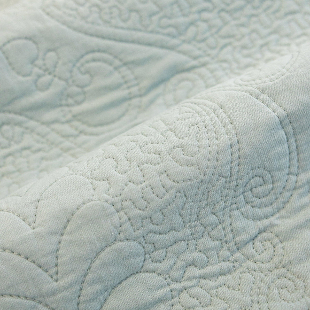 Baroque Floral Quilted Cotton Sofa Cover, Non-Slip Washable Couch Protector