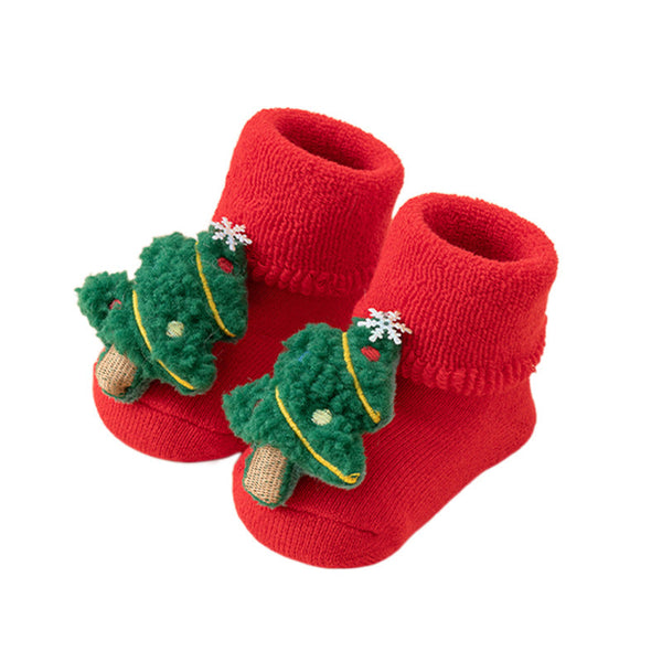 Baby Socks Christmas Newborn For Baby Boys/Girls Christmas Floor Socks Anti-Slip Baby Step Socks For Baby Kids