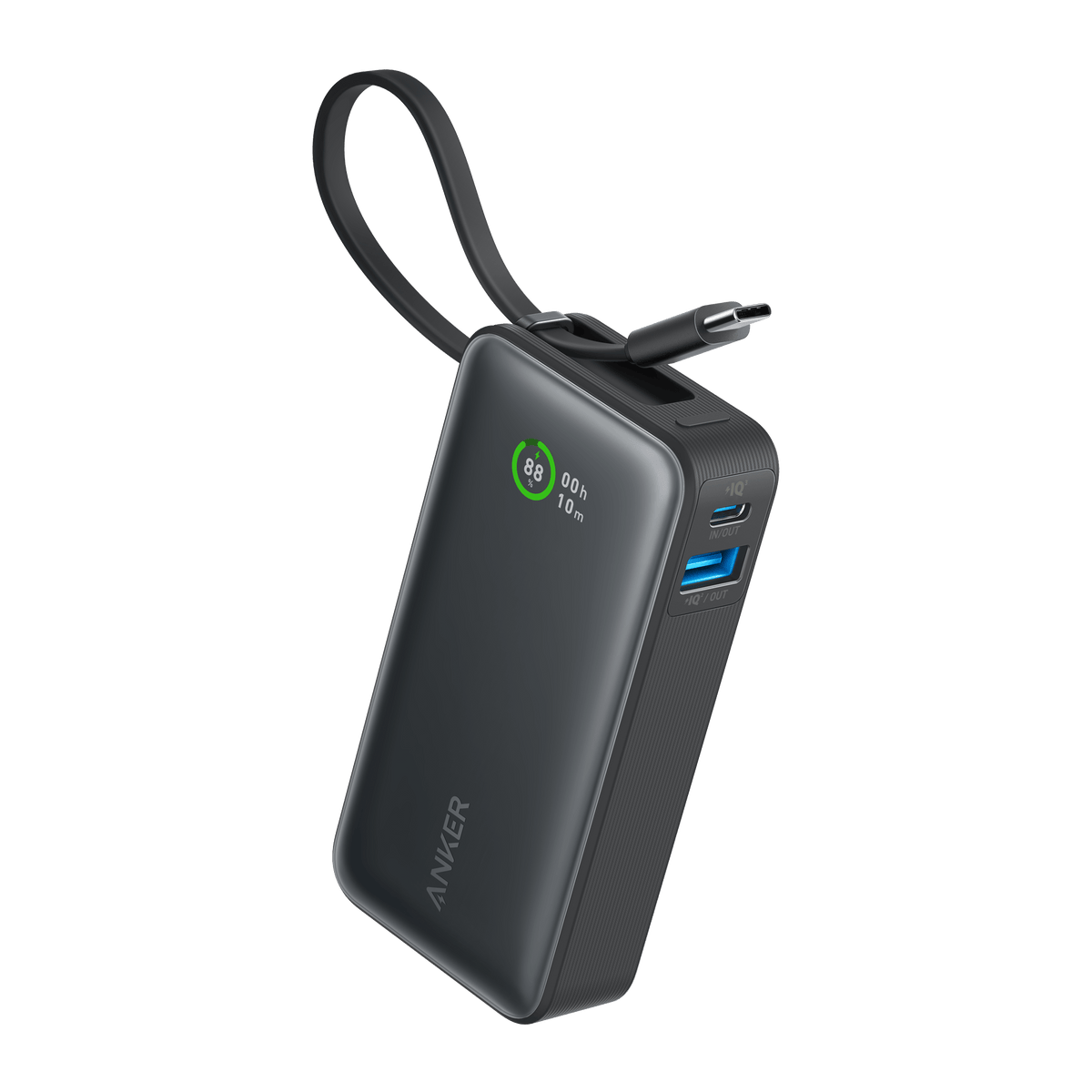 Anker Nano Power Bank (30W, Built-In USB-C Cable)