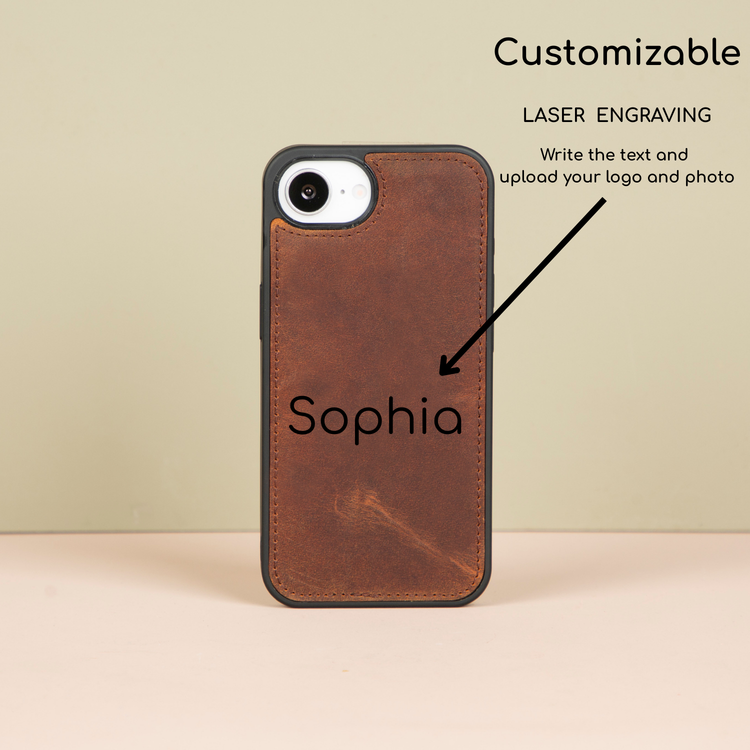 iPhone 16e Leather Wallet Case - Brown - Brooklyn