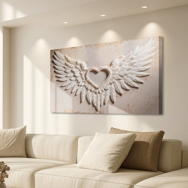 Wings of Love Abstract Wall Art II Tailored Canvases