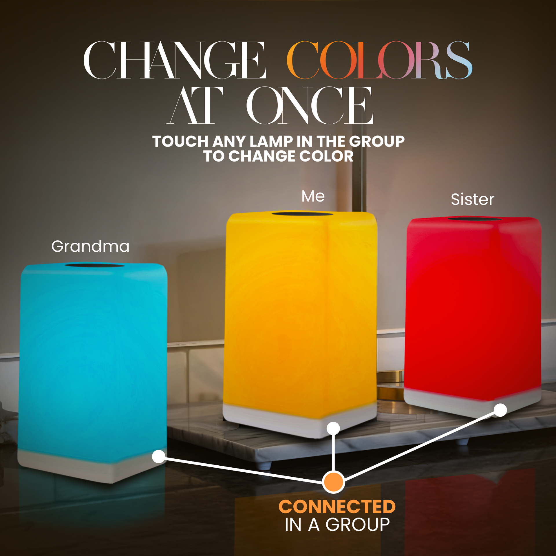 FriendLi Subscription Friendship Lamp – Wi-Fi Touch Lamp with Remote Touch Subscription