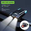 Bicycle Front Light USB Rechargeable Smart Headlight With Horn LED Bike Lamp Headlight Waterproof Bicycle Light With Horn Speaker Touch Switch USB Power Display 4000mAh - with rear light 4