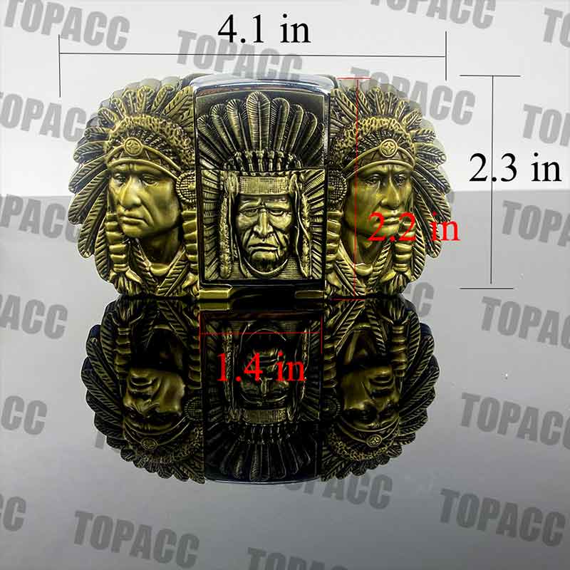 TOPACC Indians Glowing buckle
