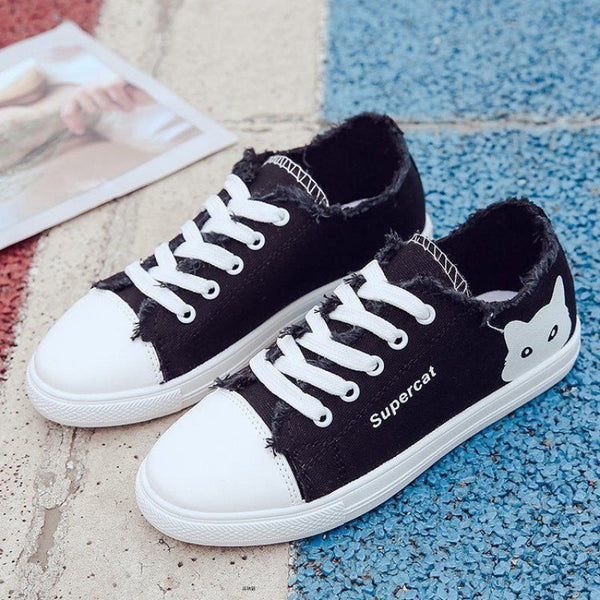 Fashion Spring Womens Sneakers Lace Up Casual Shoes Breathable Comfortable Women's Casual Flats Elegant Soft Walking Sneakers Elegant Soft Design