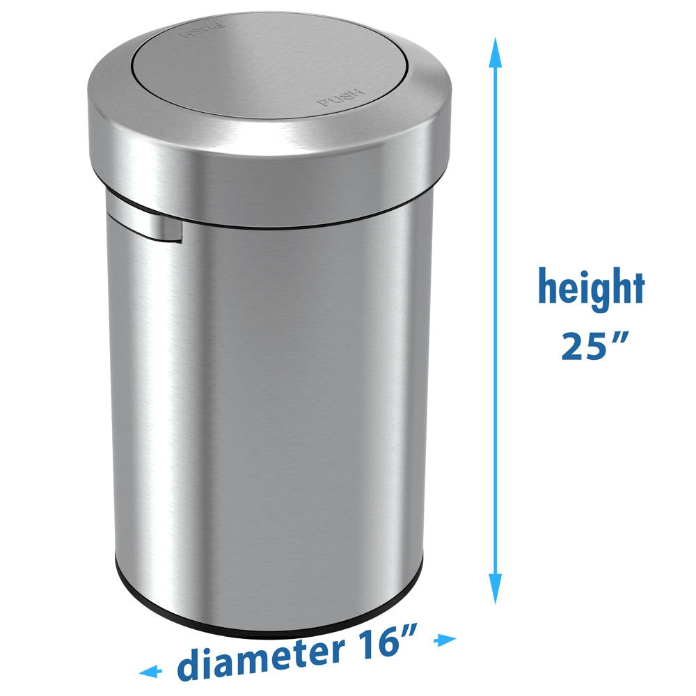 17 Gallon / 64 Liter Titan Swing Top Trash Can