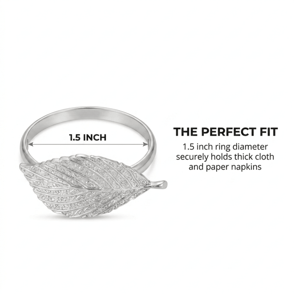 Silver Leaf Napkin Rings – Silver Leaf Design