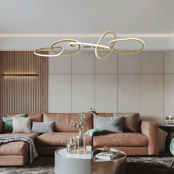Modern Oval Chandelier Iluminating