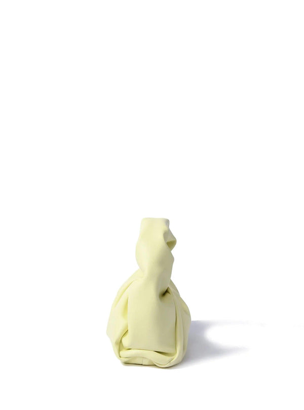 Marshmallow Croissant Bag in Soft Leather, Bright Yellow - Gifts for You 'n Me
