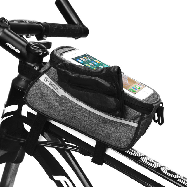 Bike Bag Bicycle Bag Phone Case For Bicycle Cycling Mobile Bike Accessories Head Tube Cell Mobile Phone Bag Case Waterproof Bike Handlebar Bag Bicycle Phone Mount Bicycle Phone Mount Holder Pouch Bag Cycling Frame