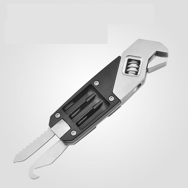 Multitool Wrench With 8 Tools/Pliers/Wire Cutter/Flat Screwdriver/Phillips Screwdriver/Portable Folding Multifunctional Adjustable Multi Purpose Stainless Steel Tool Wautton Outdoor Gear