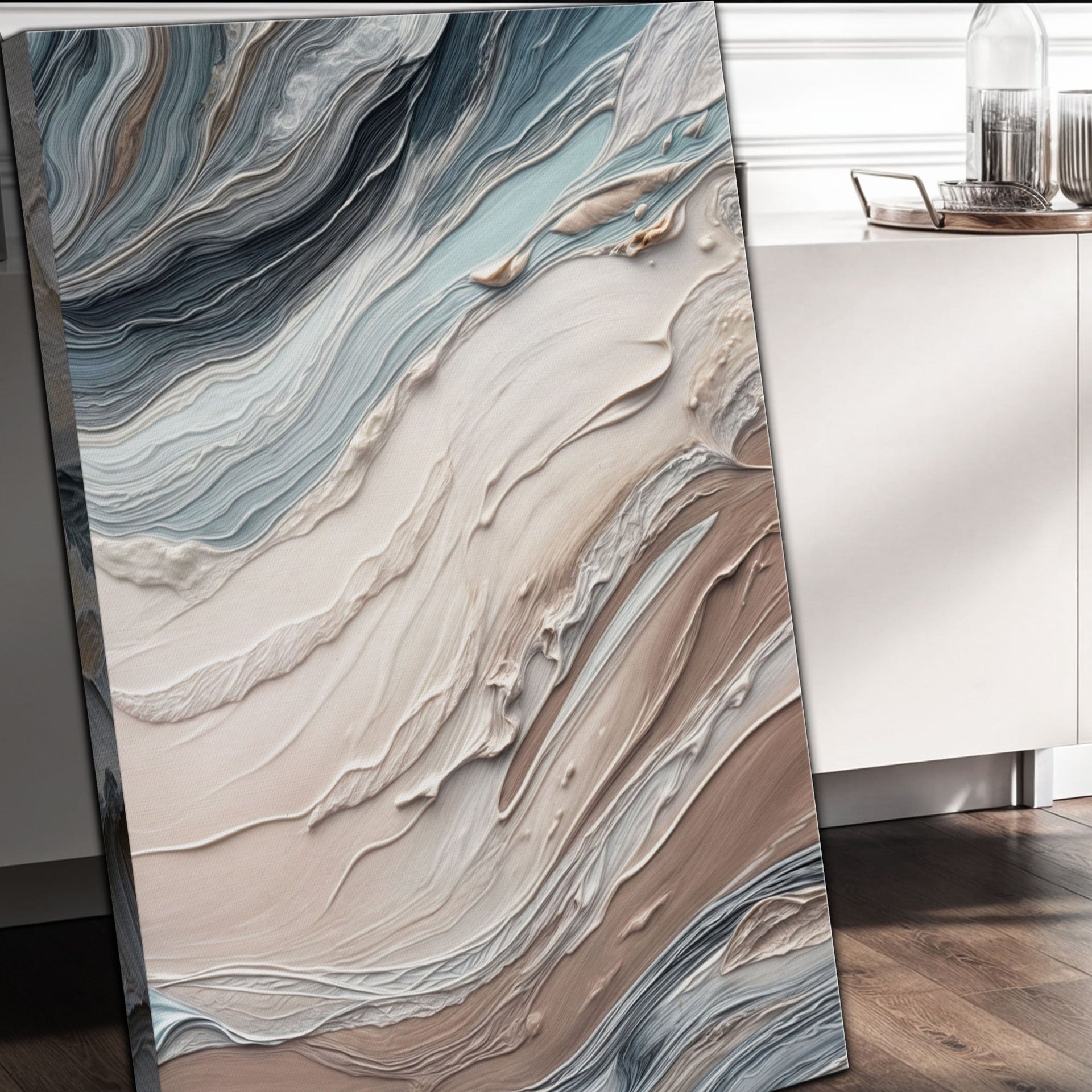 Earth Tone Swirls Wall Art