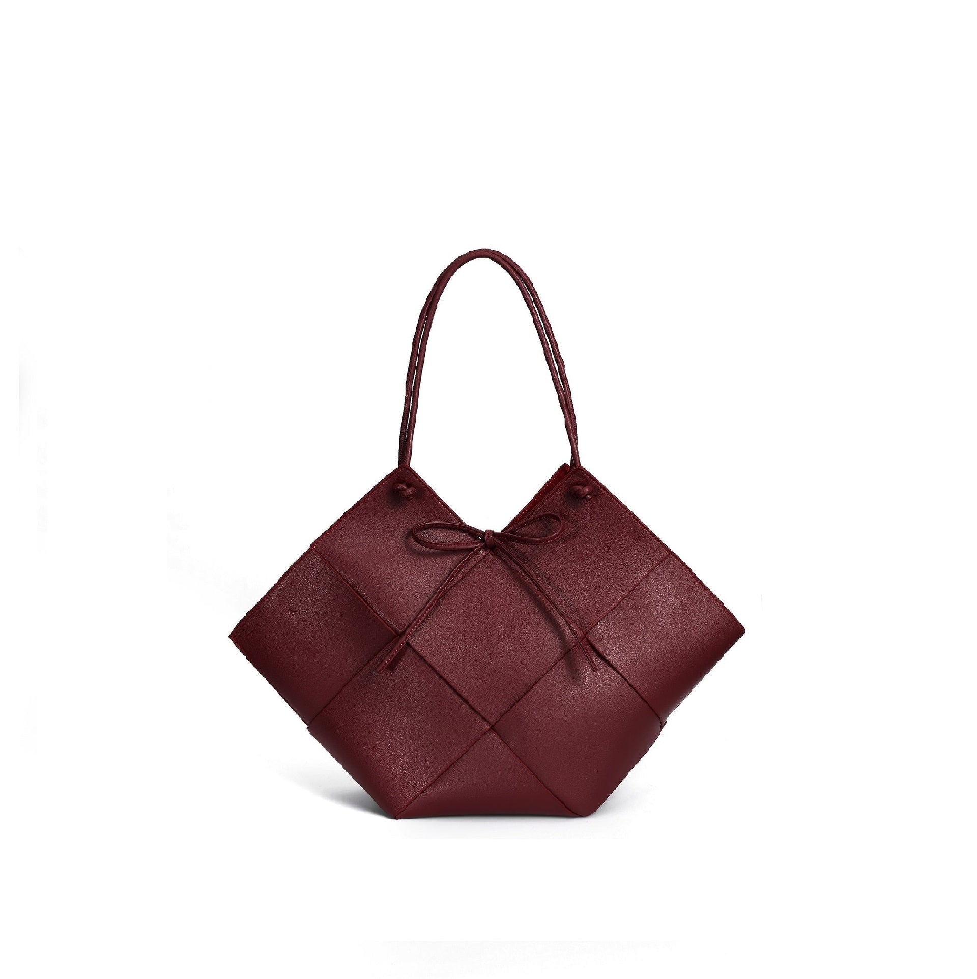 Taylor Contexture Leather Bag, Plum