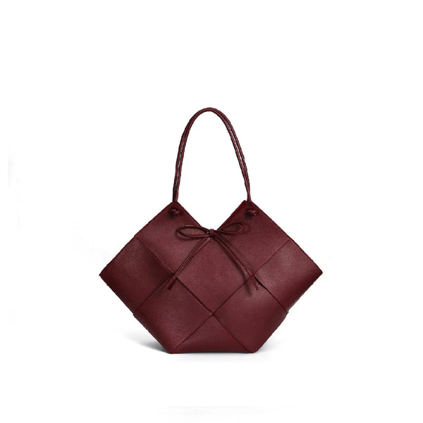 Taylor Contexture Leather Bag, Plum - Gifts for You 'n Me
